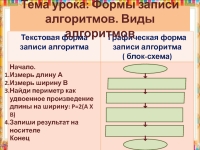 Виды алгоритмов в информатике 6 класс презентация