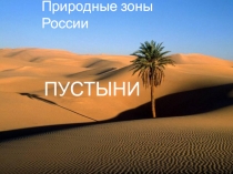 Урок по окружающему миру на тему: Природные зоны России. Пустыни. (4 класс)