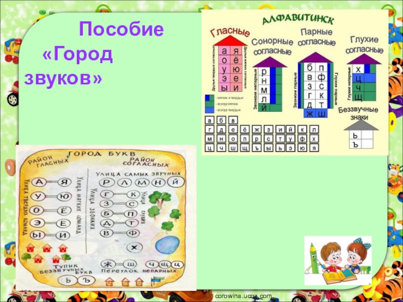 Пособие г. Город звуков. Пособие город звуков. Город букв и звуков. Пособие город букв.