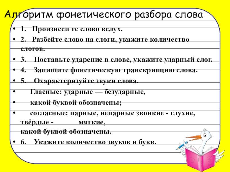 Буквенный разбор слова 1. Алгоритм фонетического разбора слова. Алгоритм звуко буквенного разбора. Алгоритм фонетического разбора 3 класс. Алгоритм звуко-буквенного разбора 1 класс.