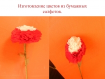 Презентация Изготовление цветов из бумажных салфеток