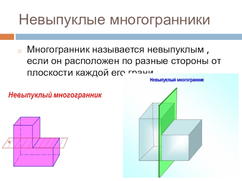 Невыпуклые многогранники схемы