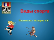 Презентация по физической культуре на тему Виды спорта