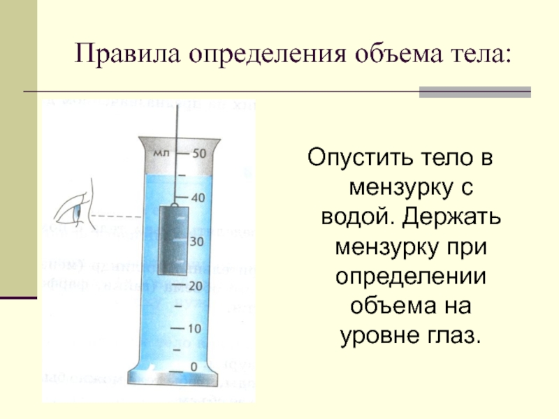 Каков объем тела