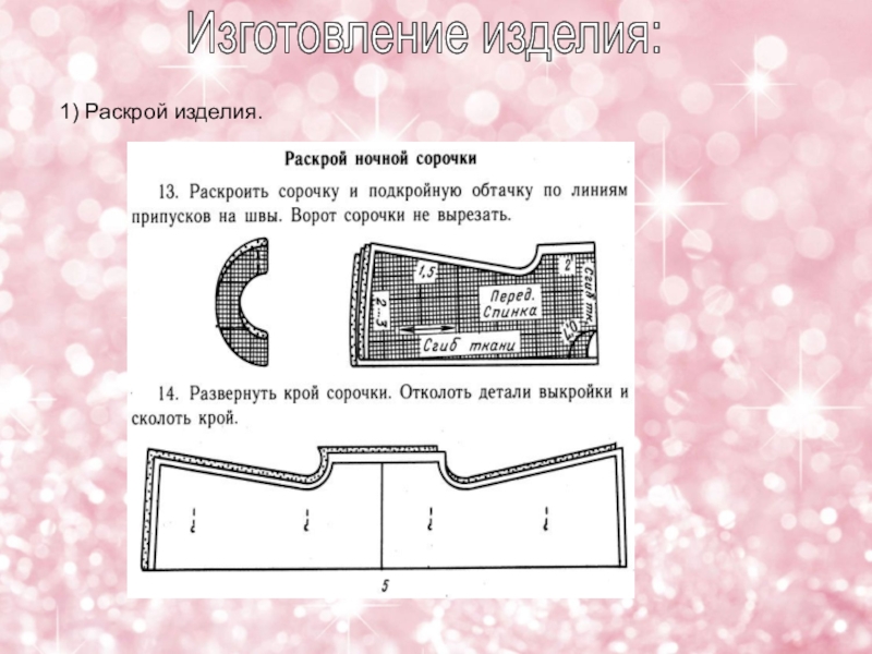 Проект пошив ночной сорочки 6 класс