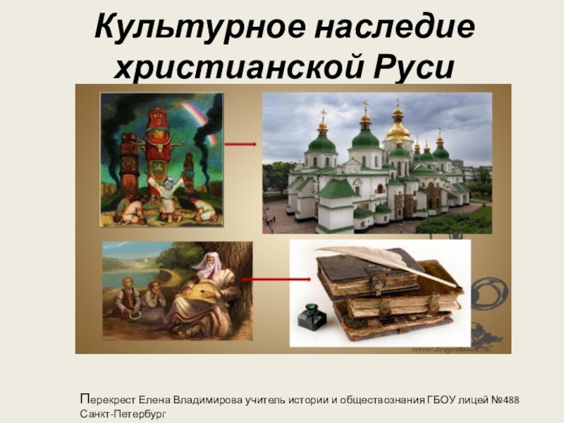 Презентация Презентация Культурное наследие христианской Руси
