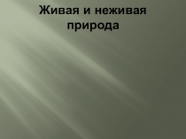 Презентация по окружающему миру на тему Живая и неживая природа для детей с недостатками слуха