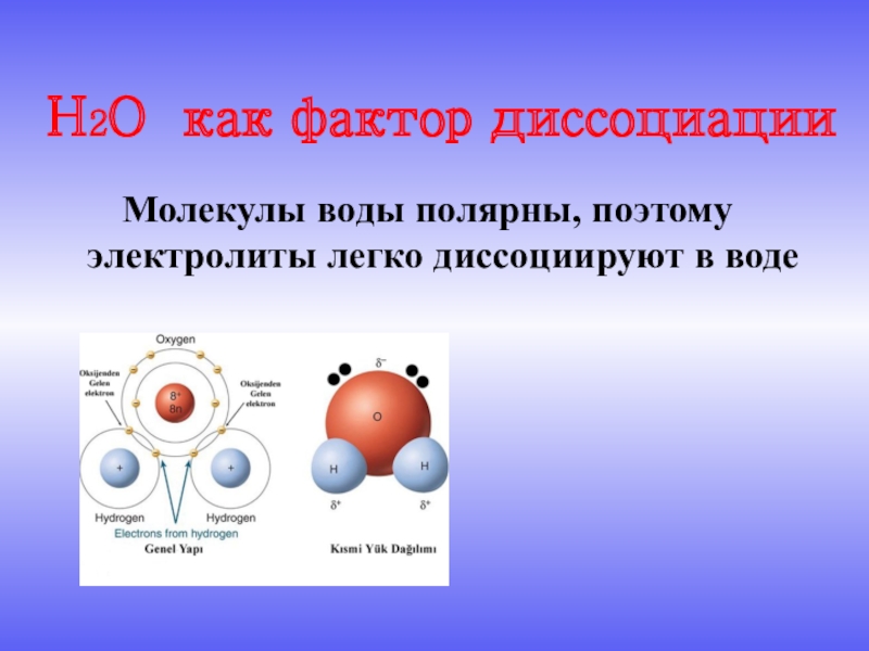 Роль воды в химических реакциях презентация 11 класс