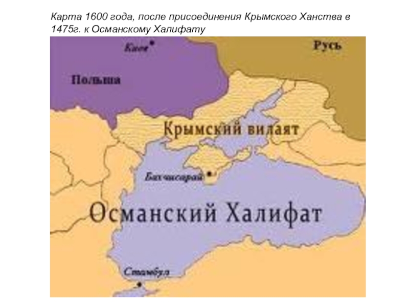 Крымское ханство карта