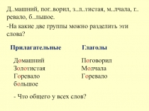 Презентация по русскому языку на тему: Изменение глаголов прошедшего времени по родам (3 класс) Программа Гармония