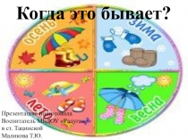 Презентация-викторина на тему: Времена года. Когда это бывает?