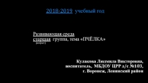 Презентация по развивающей среде детского сада старшей группы.