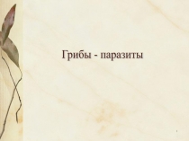 Презентация Грибы - паразиты