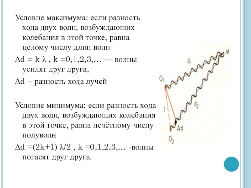 Оптическая разность хода двух волн равна