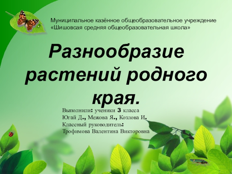 Технологическая карта урока по окружающему миру 3 класс разнообразие растений