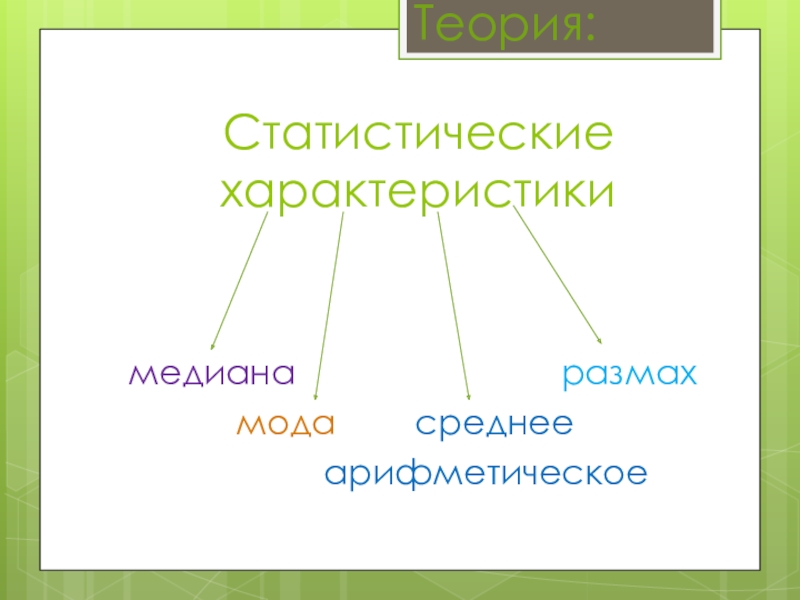 Статистический проект класса