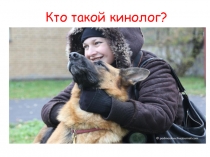 Презентация к окр.миру на тему Кто такой кинолог. Профессии