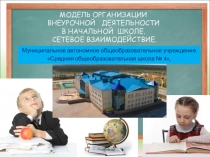 МОДЕЛЬ ОРГАНИЗАЦИИ ВНЕУРОЧНОЙ ДЕЯТЕЛЬНОСТИ В НАЧАЛЬНОЙ ШКОЛЕ. СЕТЕВОЕ ВЗАИМОДЕЙСТВИЕ.