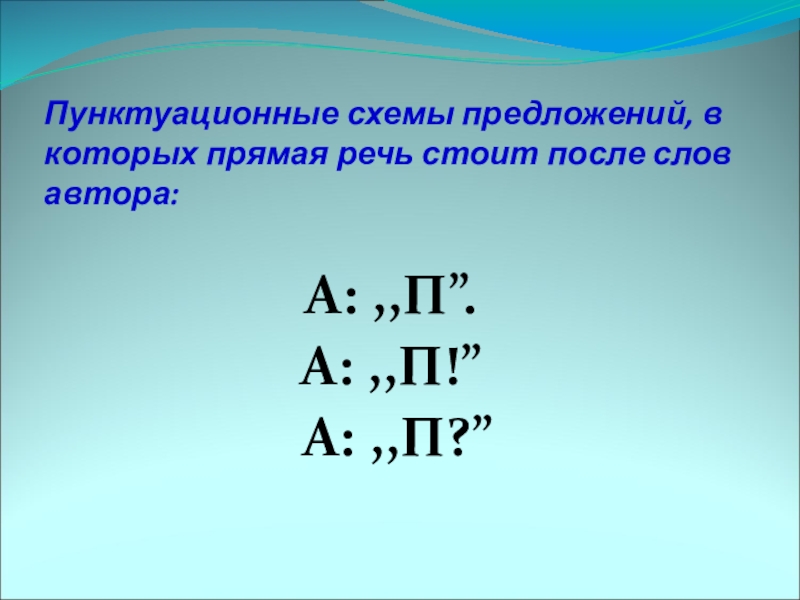 Схемы прямой речи в русском 8 класс