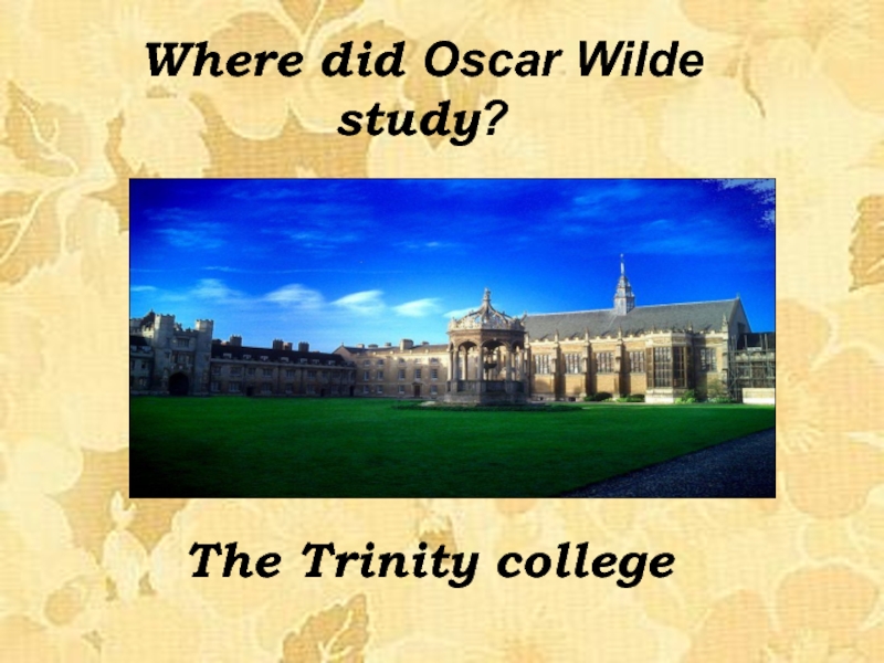 Trinity college dublin 400 years of history презентация