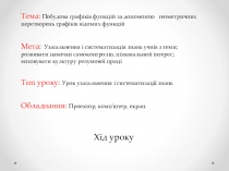 Графики функций (на укр.)