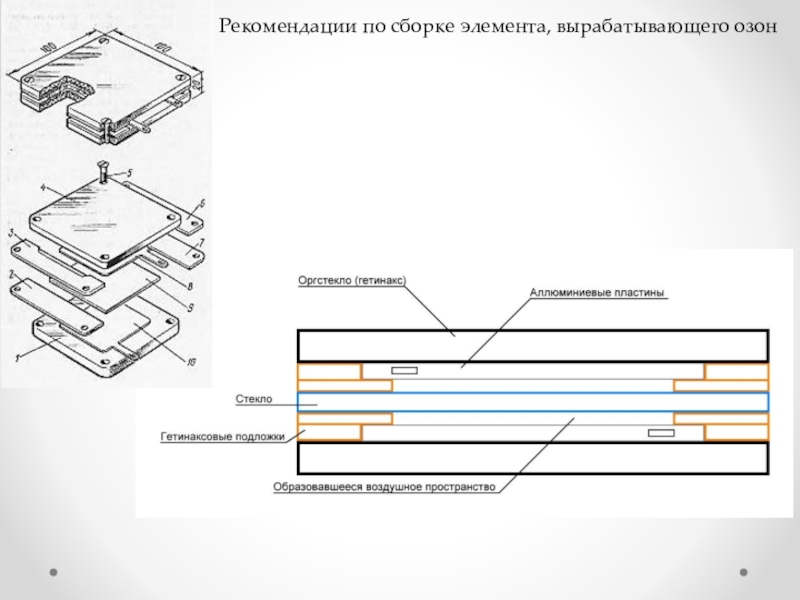 Элемент сборки. Керамическая пластина в озонаторе. Сколько вырабатывает озона.