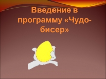 Презентация Введение в программу Чудо-бисер