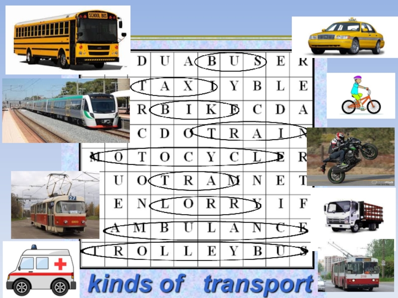 Транспорт 1. Kinds of transport. Kinds of Transportation. 10 Kinds of transport. Kinds of public transport.