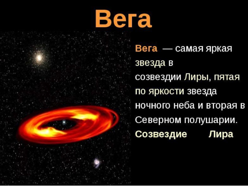 Презентация по астрономии звезда вега