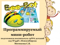 Презентация BEE BOT програмируемый мини-робот