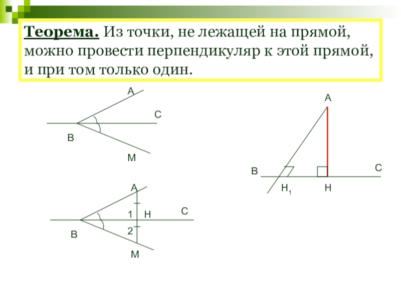 Докажите теорему о перпендикуляре. Перпендикуляр к прямой 7 класс доказательство. Доказательство теоремы перпендикуляр к прямой. Теорема о перпендикуляре к прямой 7 класс. Перпендикуляр к прямой доказательство теоремы 7 класс геометрия.