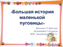Презентация к научно-исследовательской работе Большая история маленькой пуговицы 2 класс