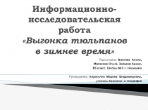 Презентация по биологии на тему Выгонка тюльпанов ( 8 класс)