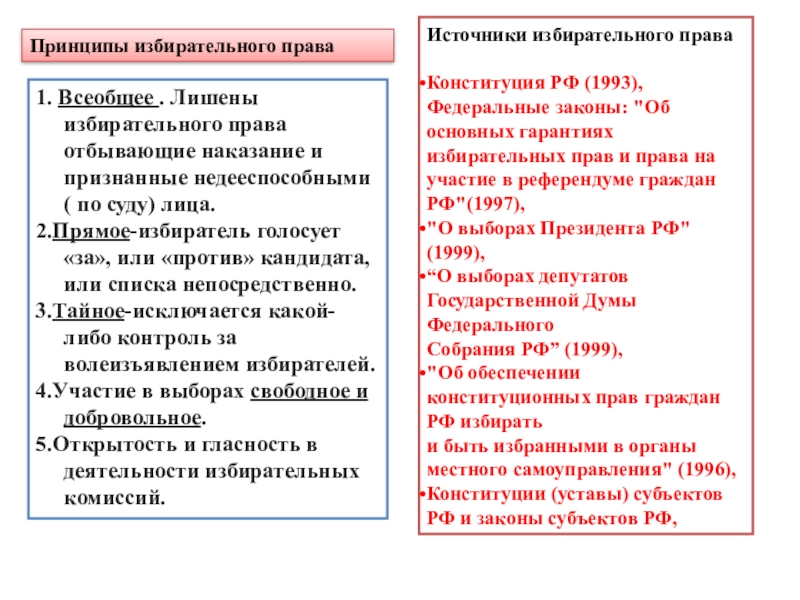 Доклад: Гарантии избирательных прав граждан Российской Федерации
