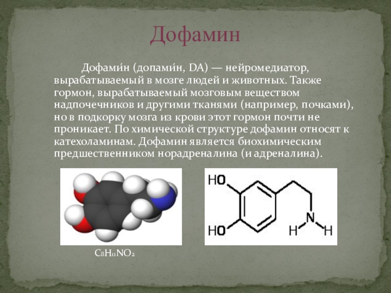 Естественные источники дофамина