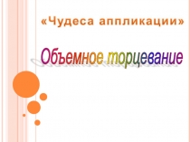 Презентация по технологии Объемное торцевание