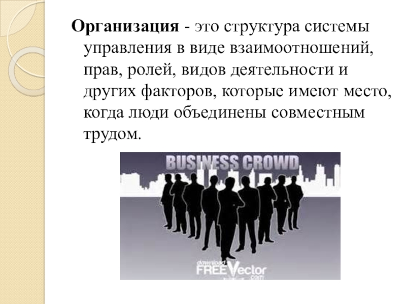 Управление ролями и полномочиями. Организация. Эта организация. Реальная организация – это:. Что такое мягкие организации.