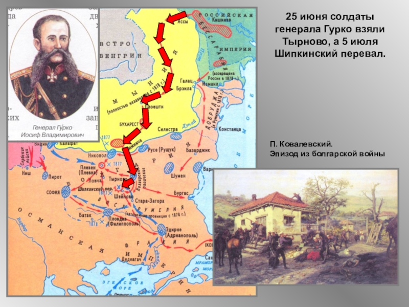 Шипкинский перевал русско турецкая война 1877 1878 карта