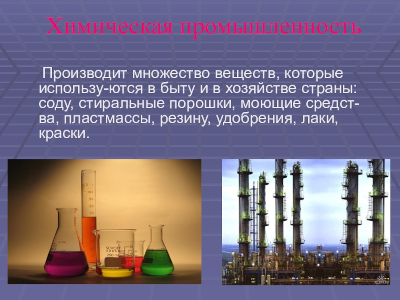 Презентация на тему химия и производство 11 класс