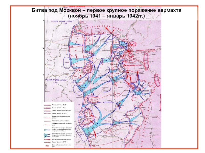 Битва под москвой 1941 1942 гг презентация