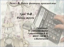 Презентация по экономике Рынок труда