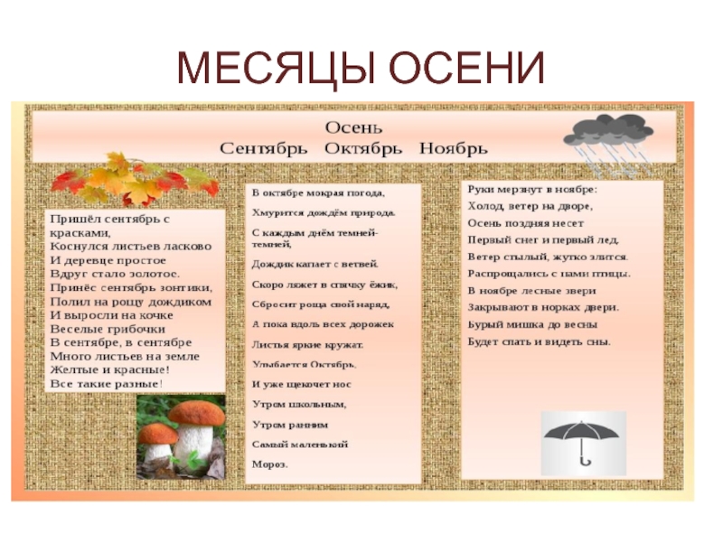 Как в старину называли осеннюю погоду