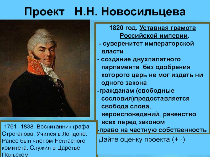 Н н новосильцев. Новосильцев при Александре 1. Проект н. н. Новосильцева. Проект Новосильцева при Александре 1 кратко. Николай Новосильцев проект.