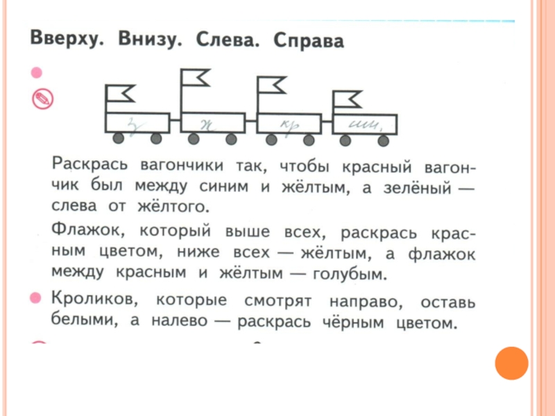 Сверху снизу слева справа урок 1 класс моро презентация