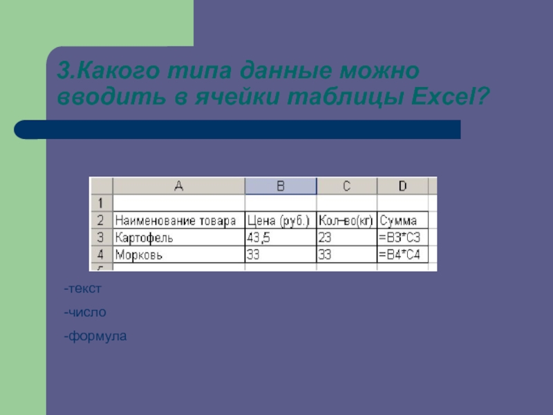 Число какой вид данных. Данные каких типов можно ввести в ячейки. Какие данные можно вводить в ячейки таблиц. Какие типы данных можно ввести в ячейку. Какие виды данных можно ввести в ячейки электронной таблицы.