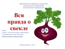Презентация к конспекту  Овощные культуры. Свекла.