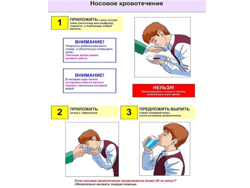 Носовое кровотечение карта вызова скорой медицинской помощи