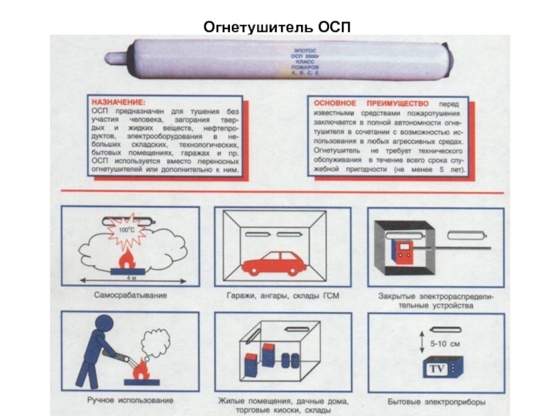 Огнетушители самосрабатывающие порошковые схема