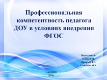 Профессиональная компетентность педагога ДОУ в условиях внедрения ФГОС