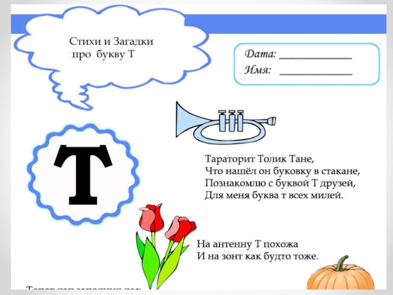 Проект буква т